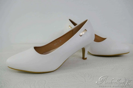 Csillámporos luxus menyasszonyi cipő - 37