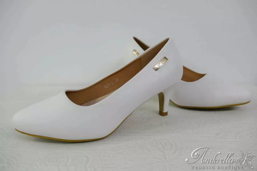 Csillámporos luxus menyasszonyi cipő - 39