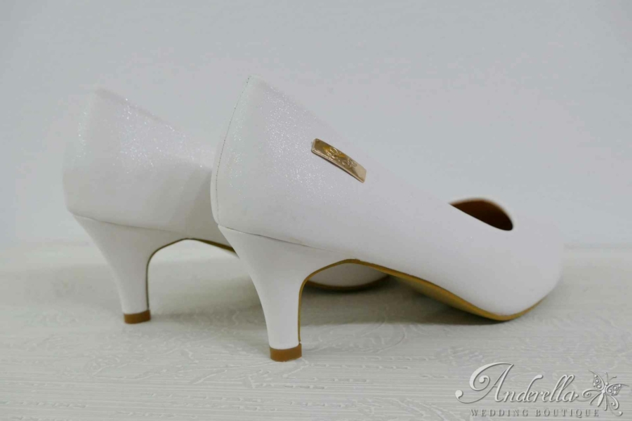 Csillámporos luxus menyasszonyi cipő