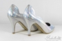 Kép 2/2 - Ezüst kígyó menyasszonyi cipő