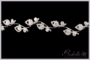 Kép 2/2 - Ezüstös leveles - menyasszonyi hajpánt