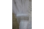 Kép 3/3 - Vékony szatén szalaggal szegett két rétegű menyasszonyi fátyol - törtfehér