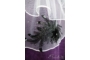 Kép 3/10 - Fekete- fehér menyasszonyi fátyol- 3D csipkével és kristályokkal