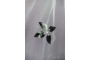 Kép 4/10 - Fekete- fehér menyasszonyi fátyol- 3D csipkével és kristályokkal