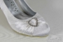 Kép 3/4 - Szives szatén menyasszonyi cipő